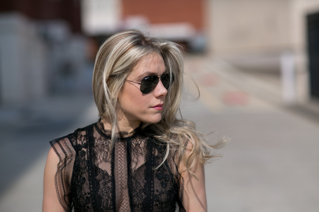 Charlotte Lifestyle and Fashion Blogger, Taylor-Rae Harrold with Style Souffle wearing Alexis Dress, Stuart Wietzman Heels, Toryburch Bag with Rayban Sunglasses